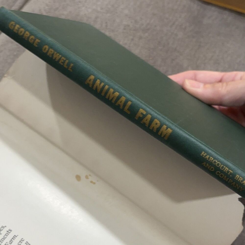 Animal Farm George Orwell 1946 1st Edition book of month HC DJ Harcourt Brace - Picture 7 of 16